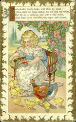 Curly Locks Postcard