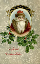 With Best Christmas Wishes Postcard