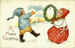 A Happy Christmas Postcard