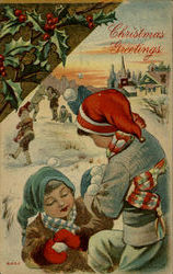 Christmas Greetings Postcard