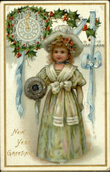 New Year Greetings Postcard