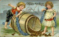 New Year Greetings Postcard