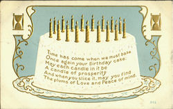 Birthday Cake Postcard