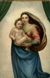 The Sistine Madonna The Bust Religious Postcard Postcard