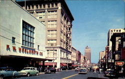 Main Street, Looking North In The Heart Of Downtown Postcard