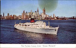 The Furness Luxury Liner Ocean Monarch Postcard