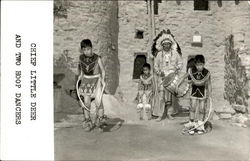 Chief Little Deer And Two Hoop Dancers Postcard