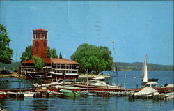 Miller Bell Tower, Chautauqua Institution Chautauqua Lake, NY Postcard Postcard