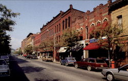 Historic Market Street, Corning's Intown Square Postcard