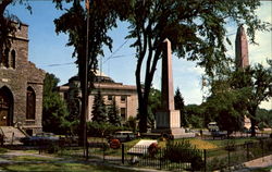 Monuments At Plattsburg Plattsburgh, NY Postcard Postcard