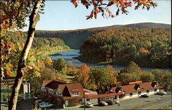 Reber's Hotel Motel & Restaurant, Corner Route 97 and 55 Barryville, NY Postcard Postcard