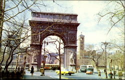 Washington Arch, Greenwich Village Postcard