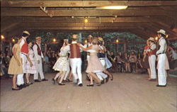 Country Dancing At Pinewoods Camp Postcard