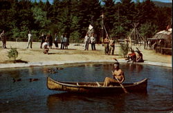 Indian Village Lake George, NY Postcard Postcard