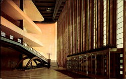 A Panoramic View Of The Visitors Lobby Postcard