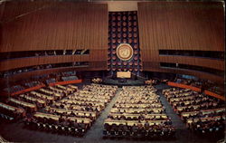 United Nations Central Assembly Hall Postcard