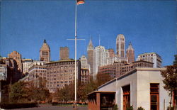 Battery Park In Lower Manhattan Postcard