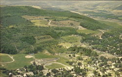 Aerial View Of Canisteo New York Postcard Postcard