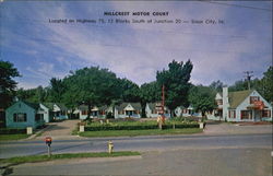 Hillcrest Motor Court, Highway 75 South Postcard