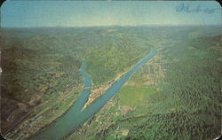 Dworshak Dam Site And Canoe Camp Ahsahka, ID Postcard Postcard