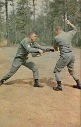 Demonstration Of Hand To Hand Combat Fort Benning, GA Postcard Postcard