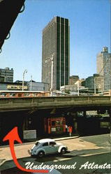 Underground Atlanta Georgia Postcard Postcard