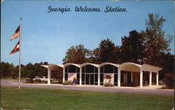 Georgia Welcome Station Postcard Postcard