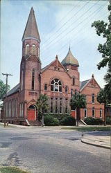 First Baptist Church, Mansfield Street Brunswick, GA Postcard Postcard