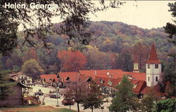 Alpine Village, Main Street Postcard