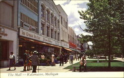 The Mall Kalamazoo, MI Postcard Postcard