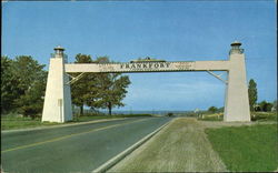 New Archway Spanning The Entry To Frankfort Michigan Postcard Postcard