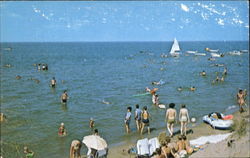 The Beach At McGraw Roadside Park Postcard