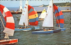 Boats From The Holland Yacht Club Michigan Postcard Postcard