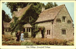 Rose Cottage, Greenfield Village Postcard