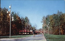 Walkway To Dow Commons, Northwood Institute Midland, MI Postcard Postcard