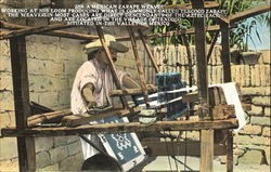 A Mexican Zarape Weaver Postcard