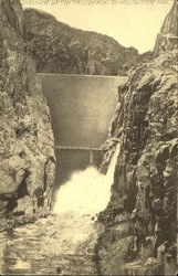 Shoshone Dam, Yellowstone Park Postcard