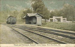 Depot And Entrance Postcard