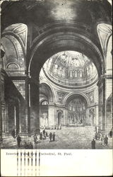 Interior View New Cathedral Postcard