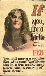 Born in February Postcard