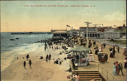 The Bathers At Third Avenue Asbury Park, NJ Postcard Postcard