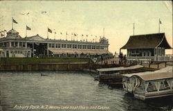 Wesley Lake Boat Floats And Casino Postcard