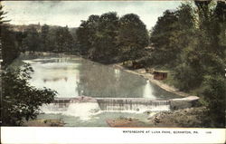 Waterscape At Luna Park Scranton, PA Postcard Postcard