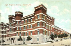 13Th Regiment Armory Scranton, PA Postcard Postcard