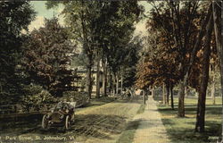 Park Street St. Johnsbury, VT Postcard Postcard