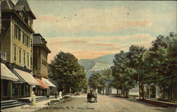 Stamford In The Catskills, Main Street New York Postcard Postcard