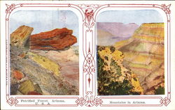 Petrified Forest Scenic, AZ Postcard Postcard