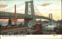 The East River Bridge Postcard