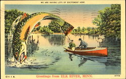 Greetings From Elk River Postcard