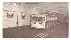 The Detroit-Windsor Tunnel Michigan Postcard Postcard